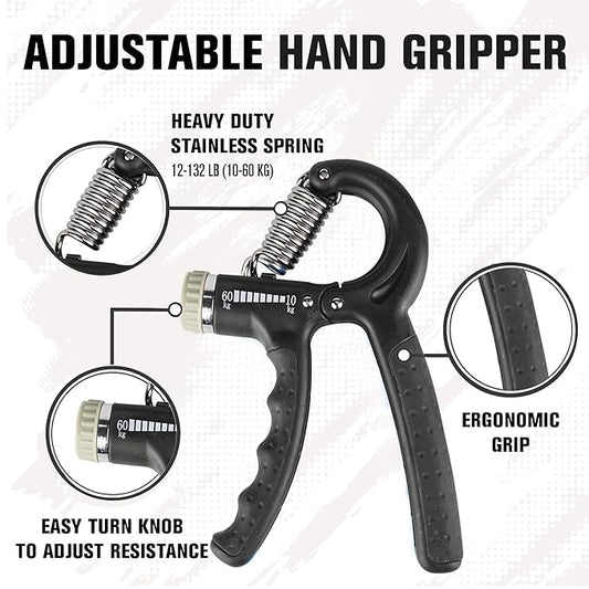 HIAS Hand Gripper for Gym Strengthener with App & eBooks