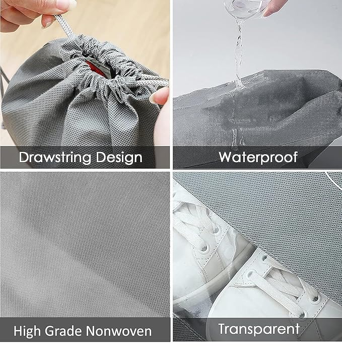 SHOESHINE Transparent Shoe Bags for Trave