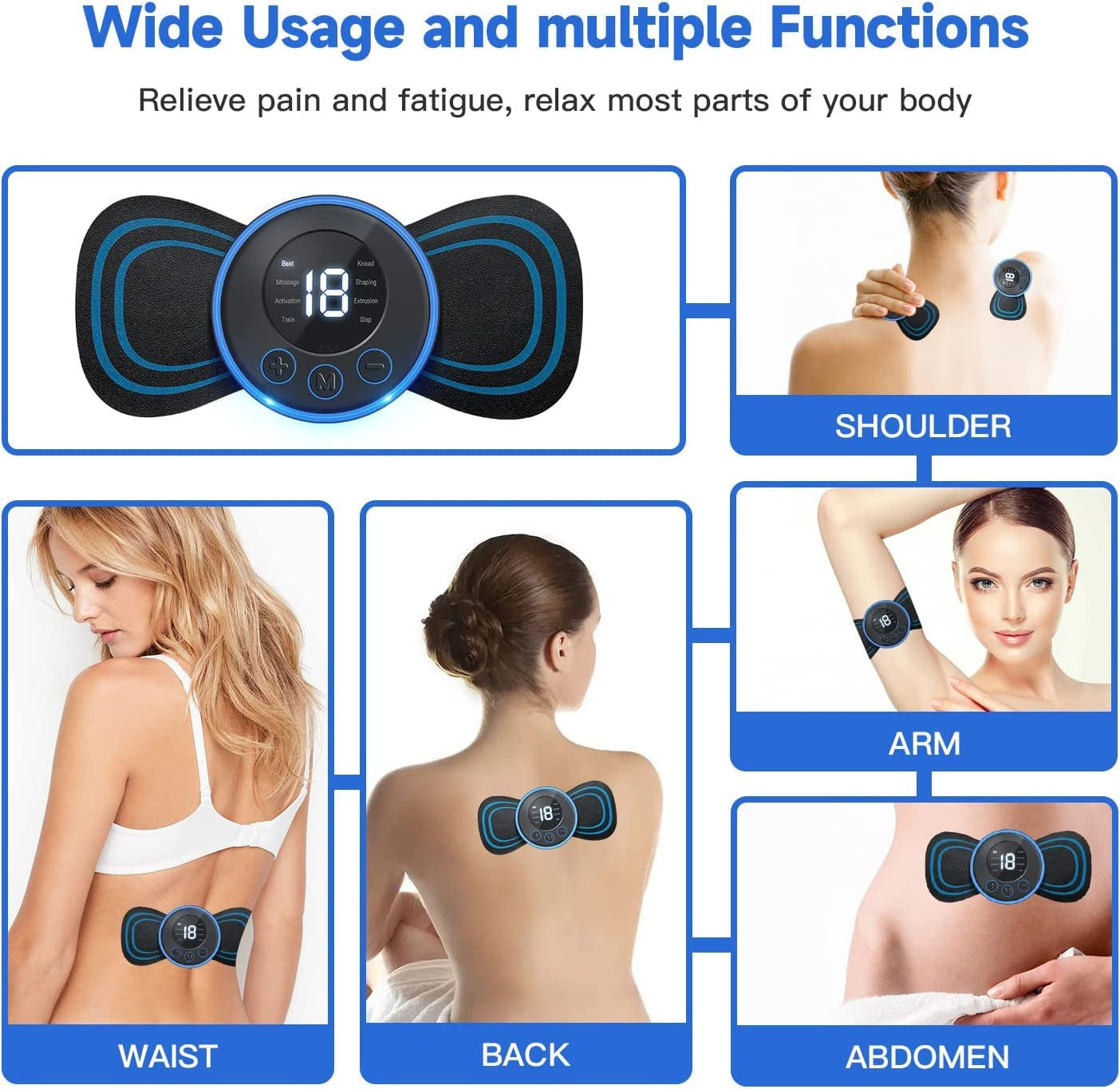 Portable Mini Muscle Massager for Targeted Relief and Relaxation