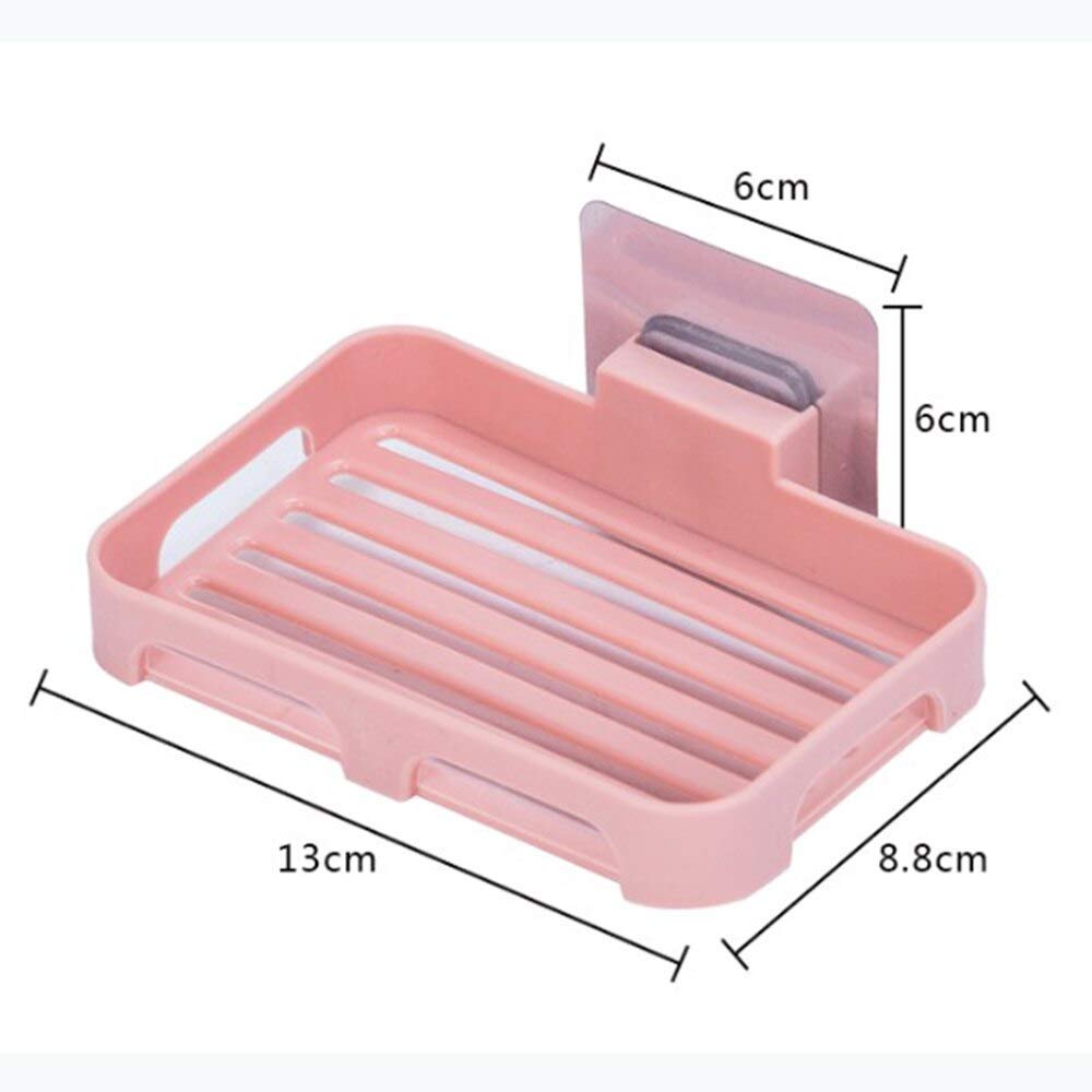 Basic Plastic Soap Holder Wall Mounted With Magic Sticker For Bathroom And Washbasin - Hias E-commerce