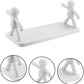 Plastic Wall Shelves With Magic Stickers for Kitchen and Bathroom - Hias E-commerce