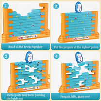 Push Bricks Game Stacking Penguin Frog Duck Saving Bricks Wall Demolition - Hias E-commerce