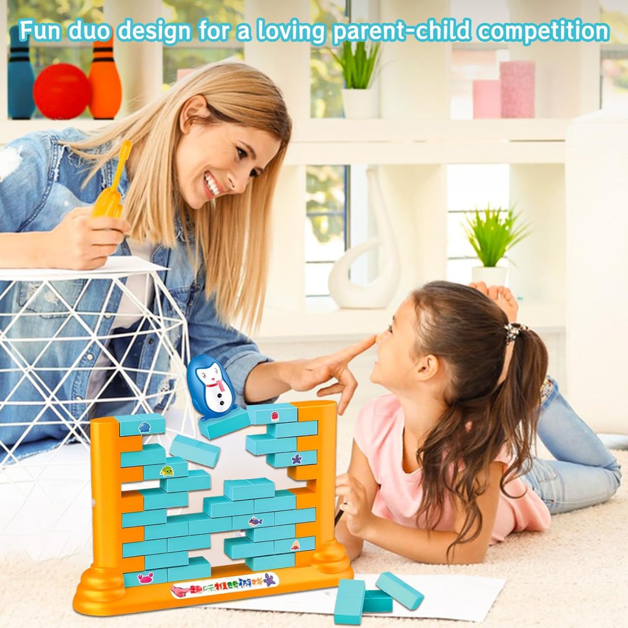 Push Bricks Game Stacking Penguin Frog Duck Saving Bricks Wall Demolition - Hias E-commerce