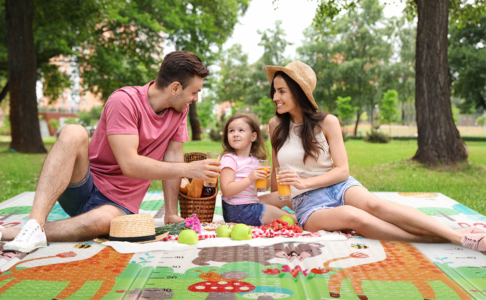 Baby Play Mat - Large 6x4 FT Non-Toxic Foam Floor Mat - Hias E-commerce
