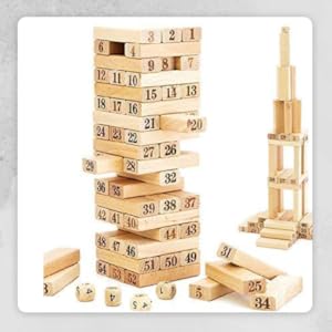 Zinga Tumbling Tower Blocks - Wooden Blocks - Hias E-commerce