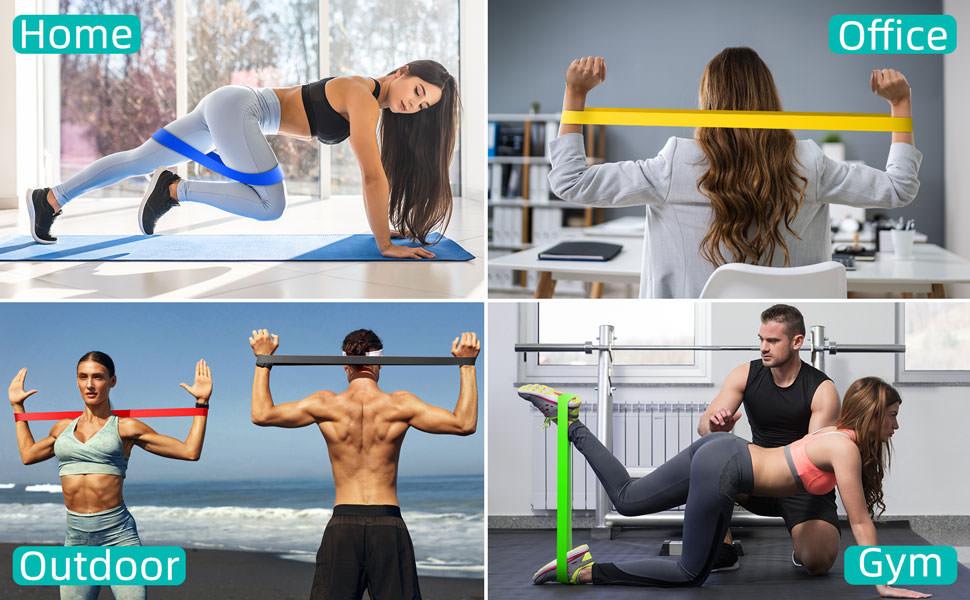 5 Pis Premium Full-Body Resistance Exercise Band - Hias E-commerce