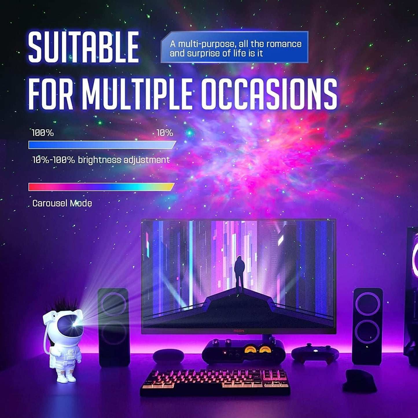 Astronaut Galaxy Projector - Hias E-commerce